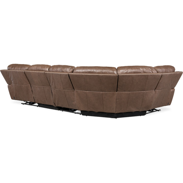 Hooker Furniture Torres Brown 5 Piece Sectional Couch