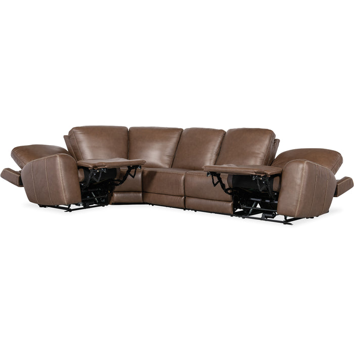 Hooker Furniture Torres Brown 5 Piece Sectional Couch
