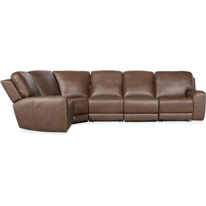 Hooker Furniture Torres Brown 5 Piece Sectional Couch