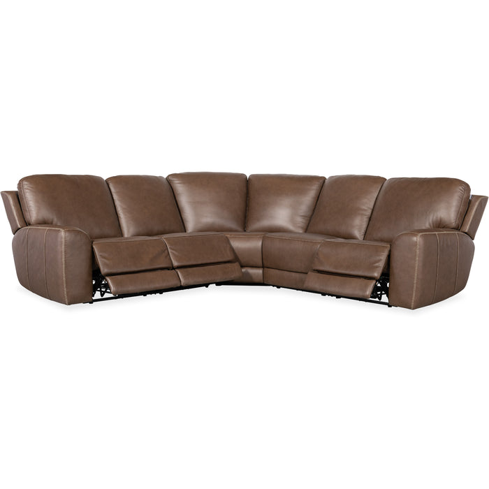 Hooker Furniture Torres Brown 5 Piece Sectional Couch