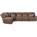 Hooker Furniture Torres Brown 6 Piece Leather Sectional Couch