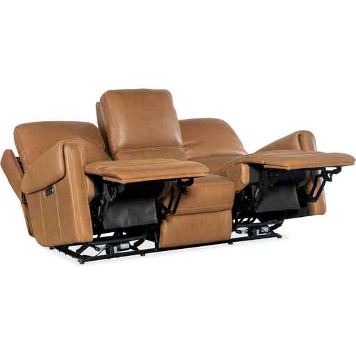 Hooker Furniture Somers Leather Power Sofa w/Power Headrest