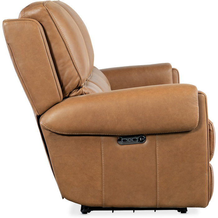 Hooker Furniture Somers Leather Power Sofa w/Power Headrest