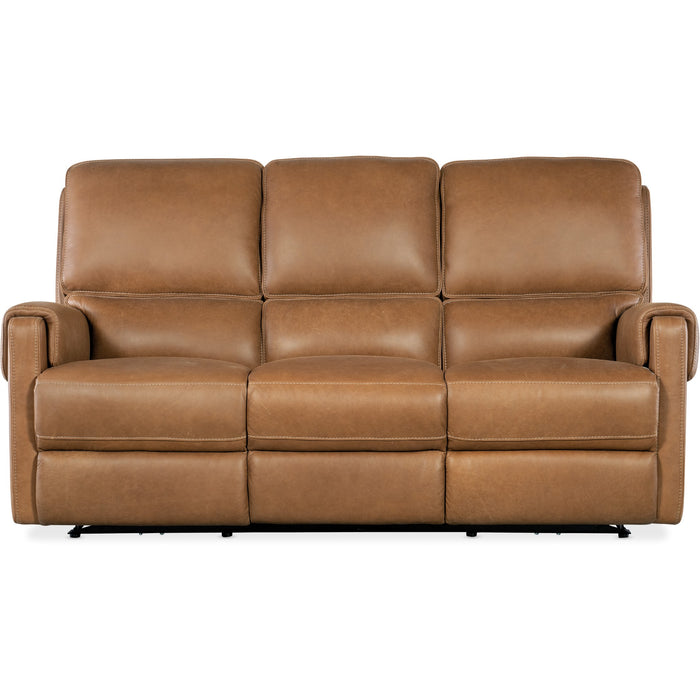 Hooker Furniture Somers Leather Power Sofa w/Power Headrest