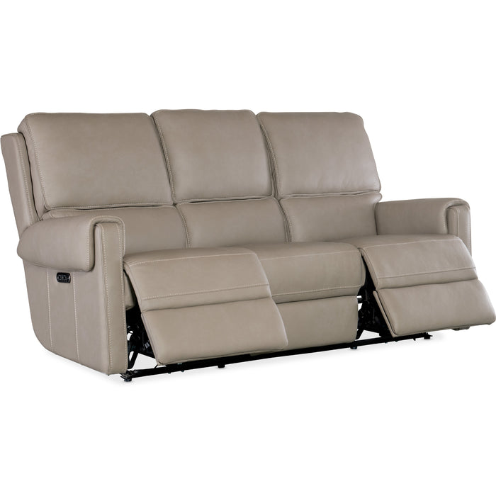 Hooker Furniture Somers Leather Power Sofa w/Power Headrest