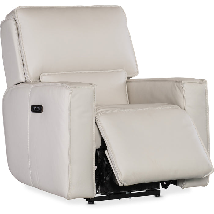 Hooker Furniture Beige Leather Miles Zero Gravity Power Recliner