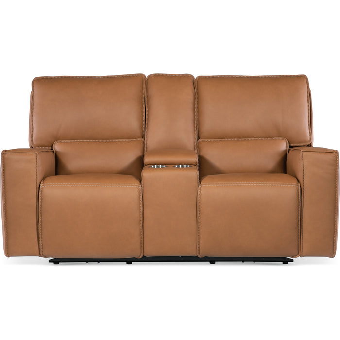 Hooker Furniture Living Room Miles Zero Gravity PWR Console Loveseat