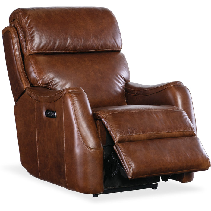 Hooker Furniture Harlan Zero Gravity Leather Power Recliner Chair