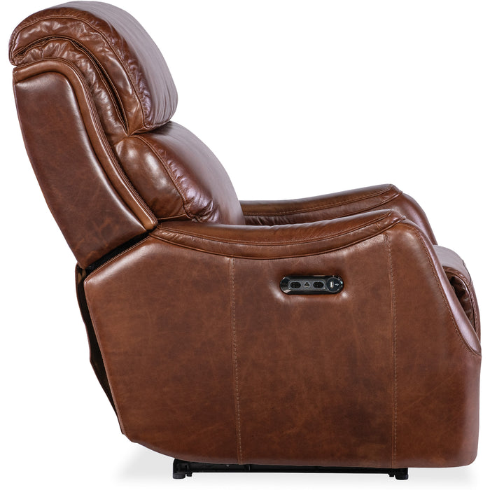 Hooker Furniture Harlan Zero Gravity Leather Power Recliner Chair