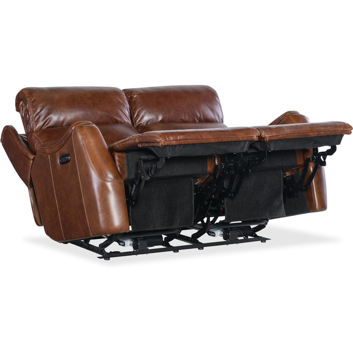 Hooker Furniture Harlan Zero Gravity Leather Loveseat