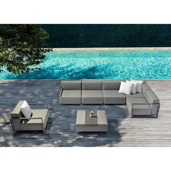 Whiteline Modern Sensation Indoor/Outdoor Modular Left Armchair