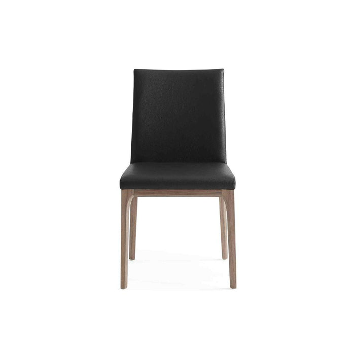 Whiteline Modern Stella Dining Side Chair Black (set of 2)