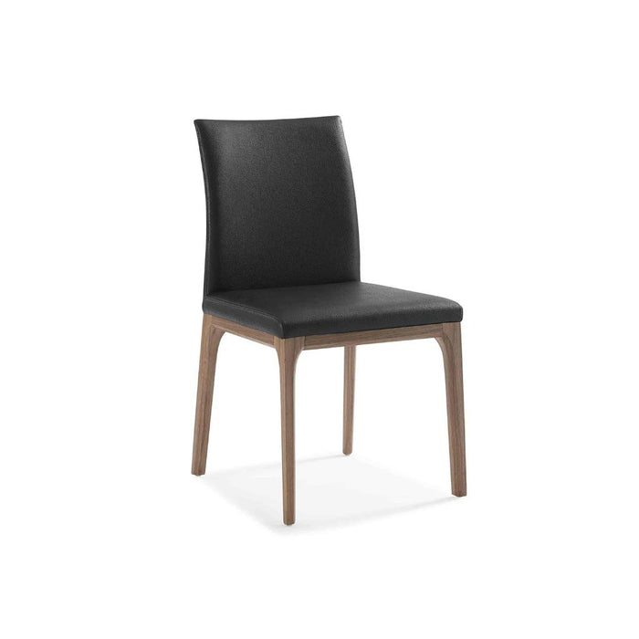 Whiteline Modern Stella Dining Side Chair Black (set of 2)