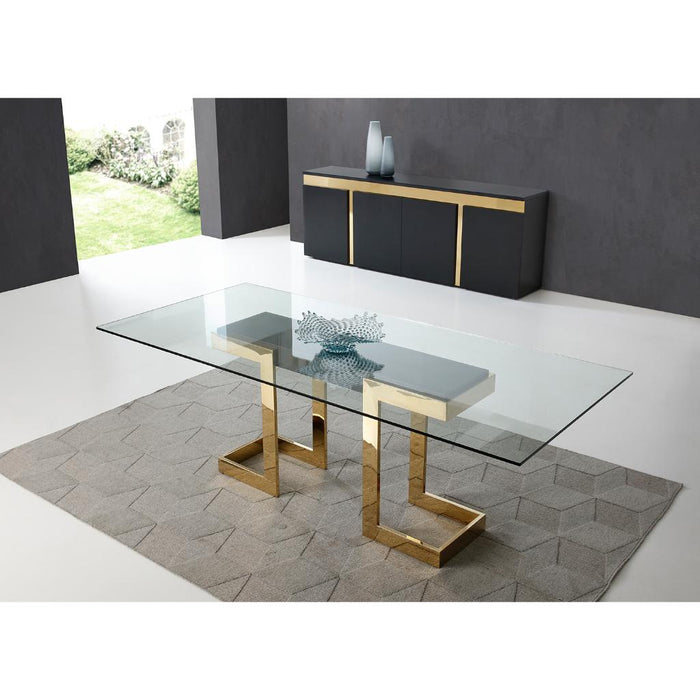 Whiteline Modern Sumo Glass Dining Table