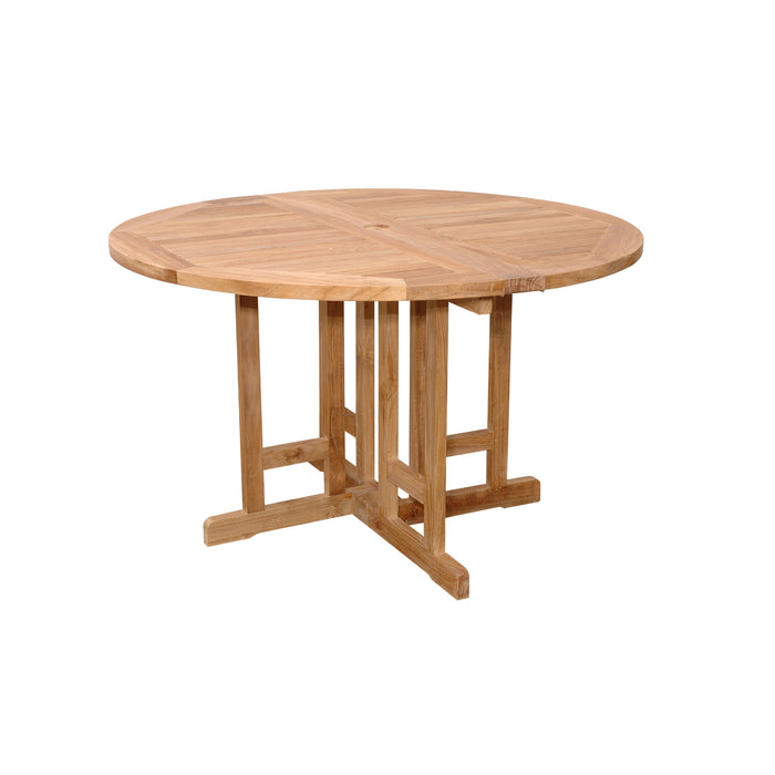 Anderson Teak Butterfly 47″ Round Folding Dining Table