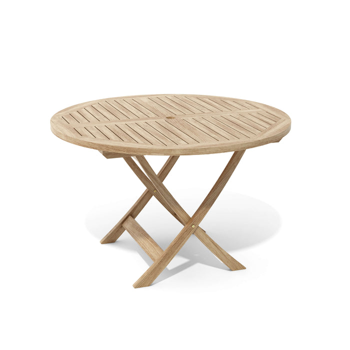 Anderson Teak Bahama 47″ Round Folding Dining Table