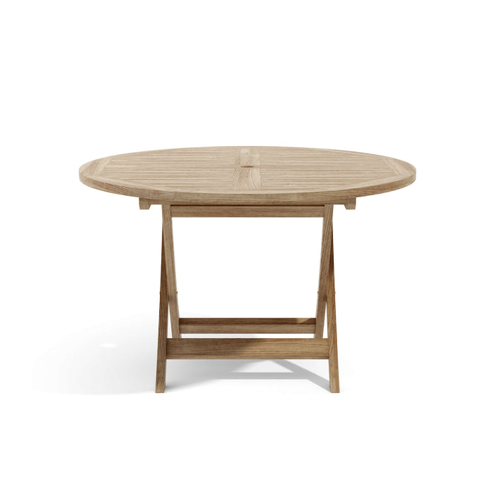 Anderson Teak Bahama 47″ Round Folding Dining Table