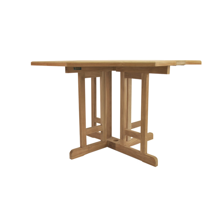 Anderson Teak Butterfly 47″ Octagonal Folding Dining Table