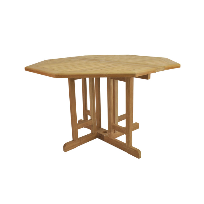 Anderson Teak Butterfly 47″ Octagonal Folding Dining Table