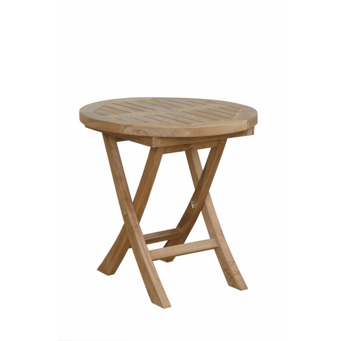 Anderson Teak Montage 20″ Round Side Folding Table