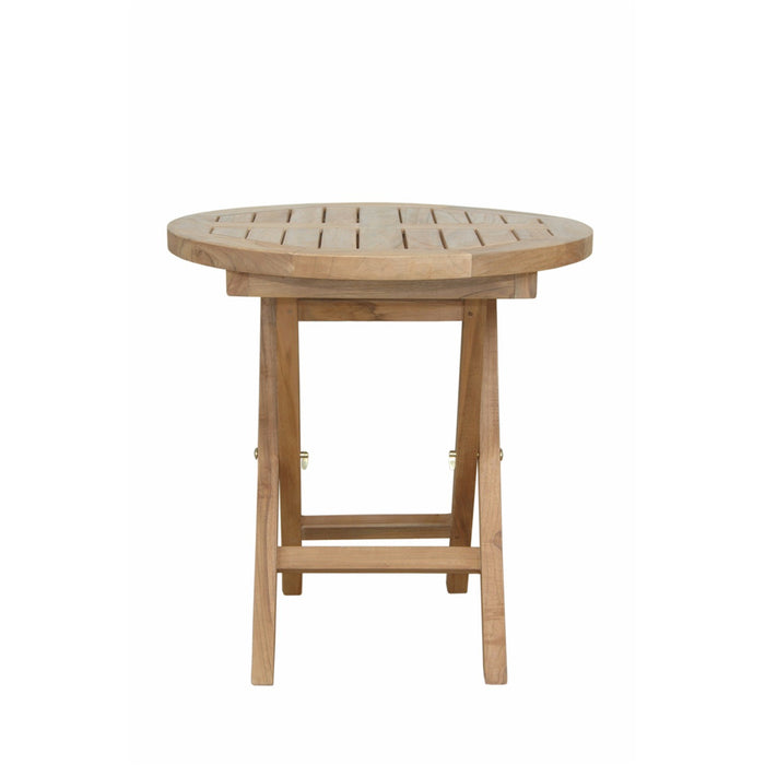 Anderson Teak Montage 20″ Round Side Folding Table