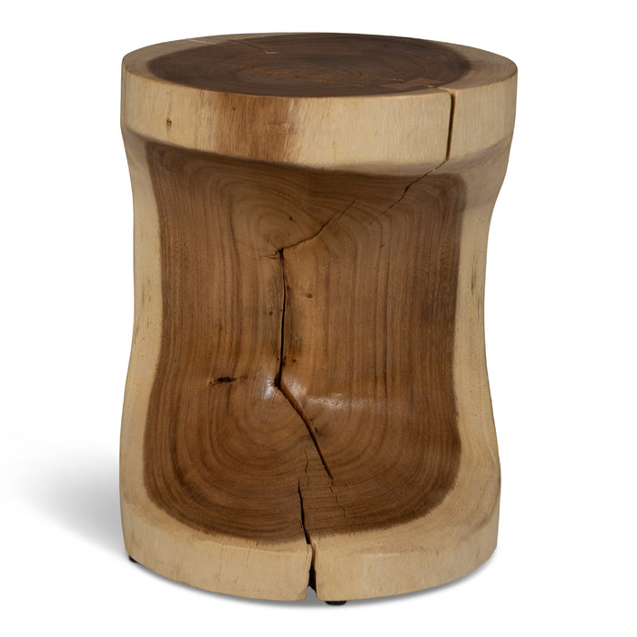 Urbia Modern Brown Wooden Prisana Accent Stool