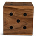 Urbia Naturals Square Wood Knot Holes Dice End Table