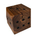 Urbia Naturals Square Wood Knot Holes Dice End Table