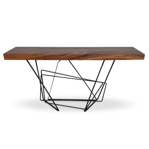 Urbia Mid Century Modern Solid Wood Slab Torq Console Table TN-SPTB3183