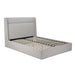 Whiteline Modern Tokyo Light Grey Fabric Queen Size Bed 