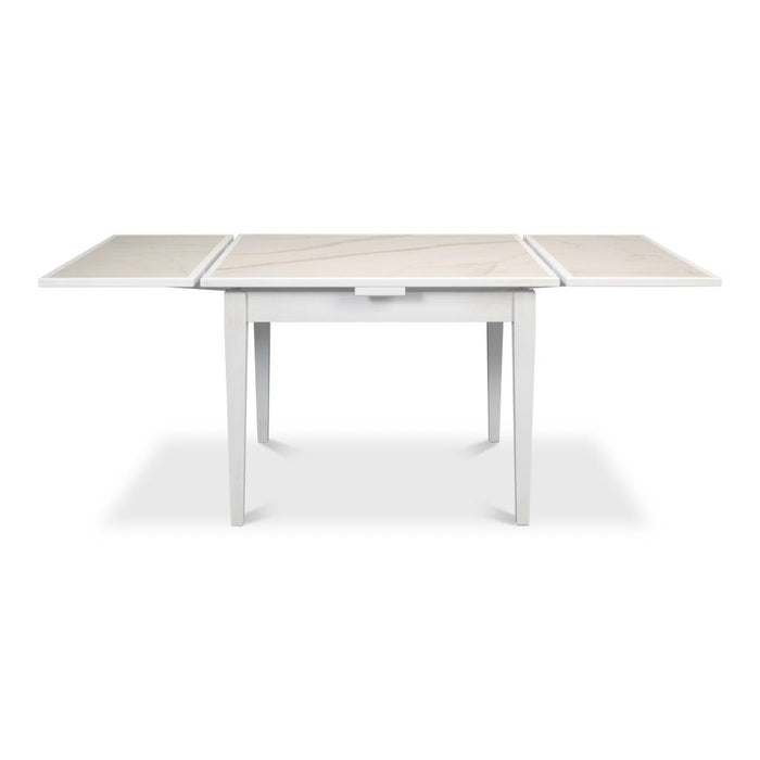 Sarreid Paolino Extendable Square Dining Table, White