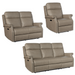 Hooker Furniture Vaughn Zero Gravity Leather Recliner, Loveseat & Sofa Set