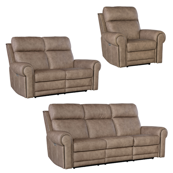 Hooker Furniture Duncan Power Recliner, Sofa, and Loveseat 3 Piece Set