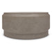 Urbia Modern Barrel Round Concrete Grey Coffee Table