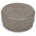 Urbia Modern Barrel Round Concrete Grey Coffee Table