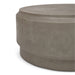 Urbia Modern Barrel Round Concrete Grey Coffee Table