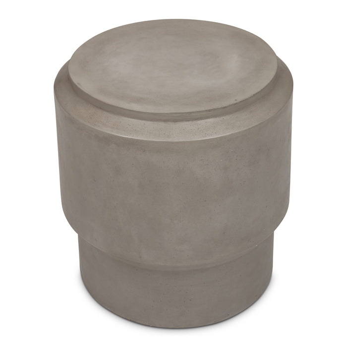 Urbia Mixx Barrel Unique Shape Dark Grey End Table