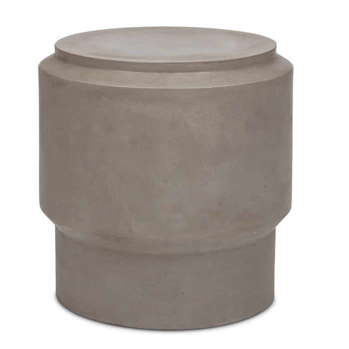 Urbia Mixx Barrel Unique Shape Dark Grey End Table