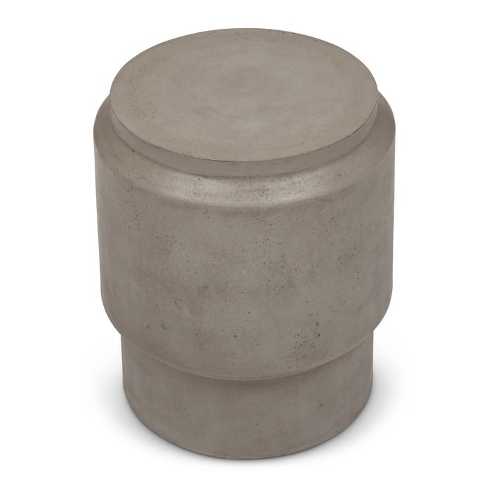 Urbia Modern Grey Round Barrel Stool VGS-BARR-STOOL