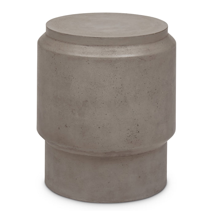 Urbia Modern Grey Round Barrel Stool VGS-BARR-STOOL