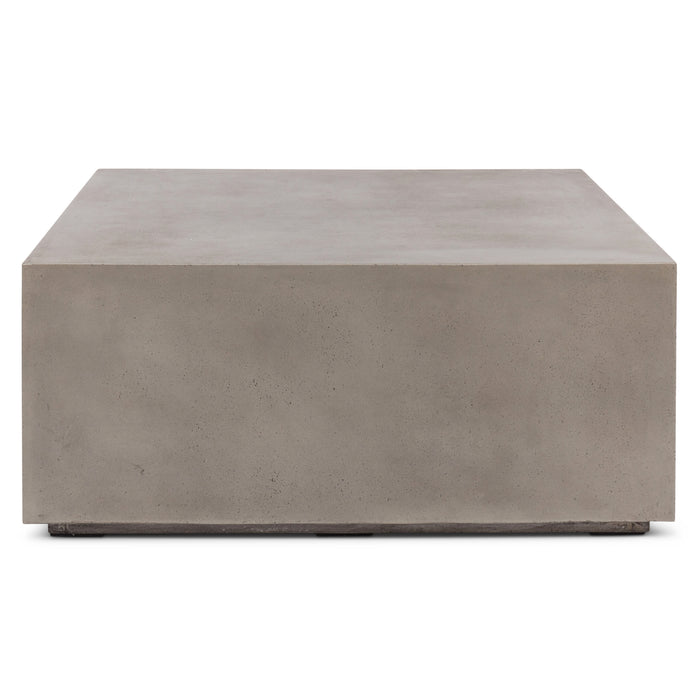 Urbia Modern Bloc Square Concrete Coffee Table