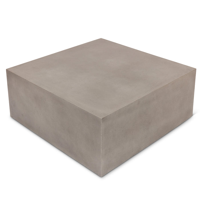 Urbia Modern Bloc Square Concrete Coffee Table