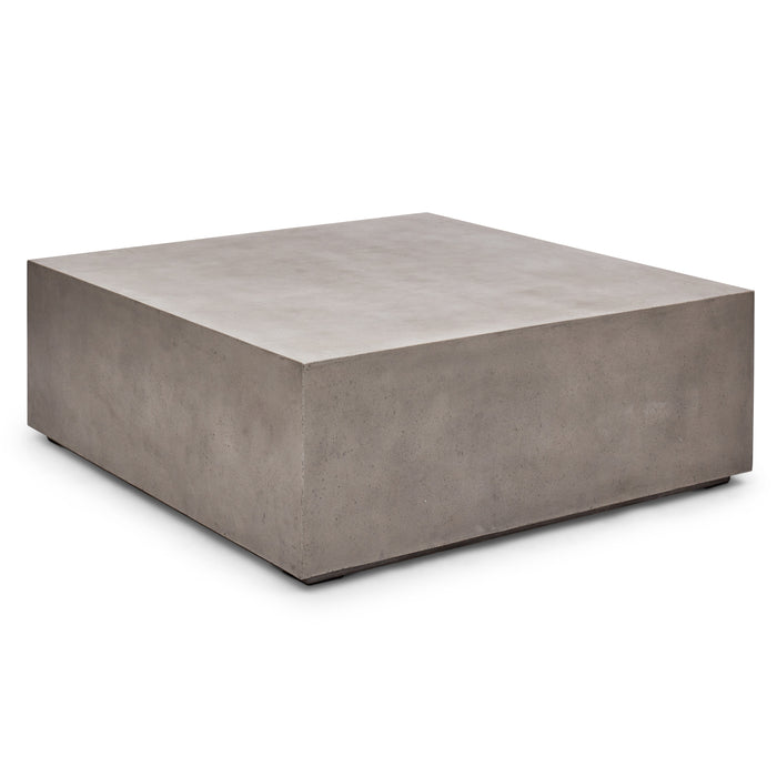 Urbia Modern Bloc Square Concrete Coffee Table