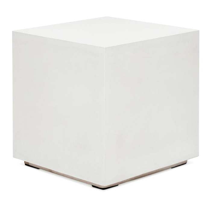 Urbia Modern Bloc Square Concrete End Table