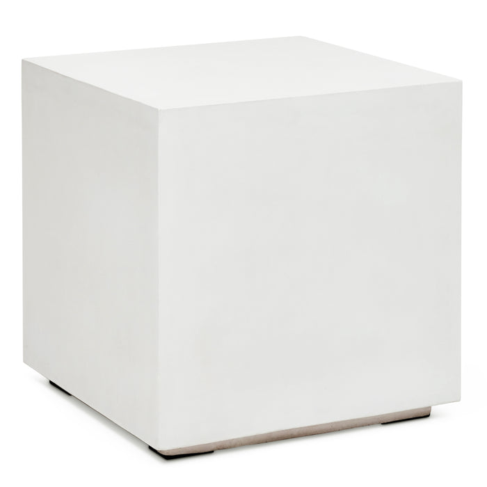 Urbia Modern Bloc Square Concrete End Table