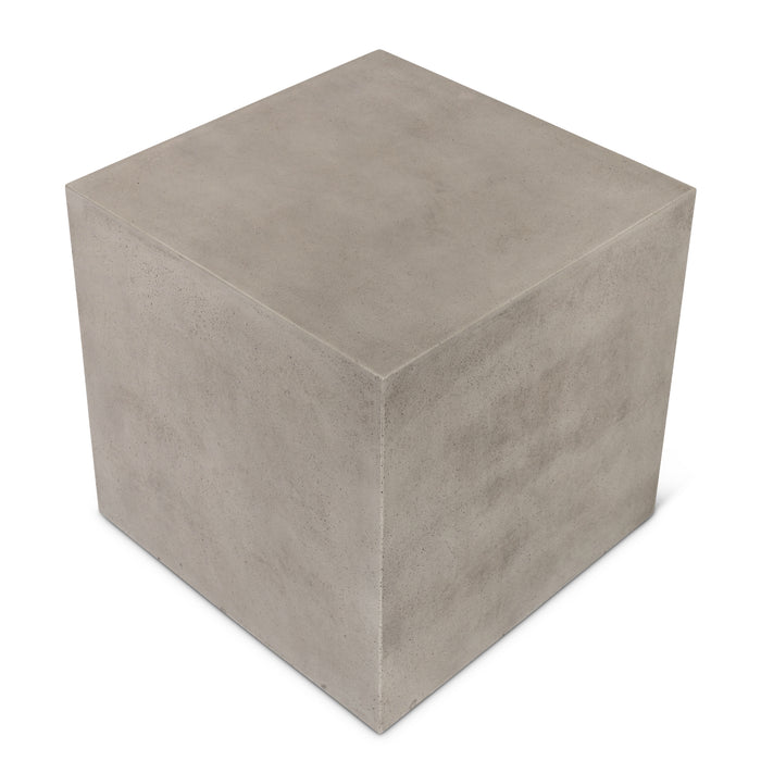 Urbia Modern Bloc Square Concrete End Table