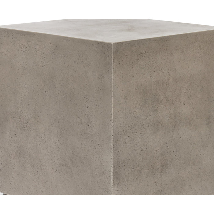 Urbia Modern Bloc Square Concrete End Table