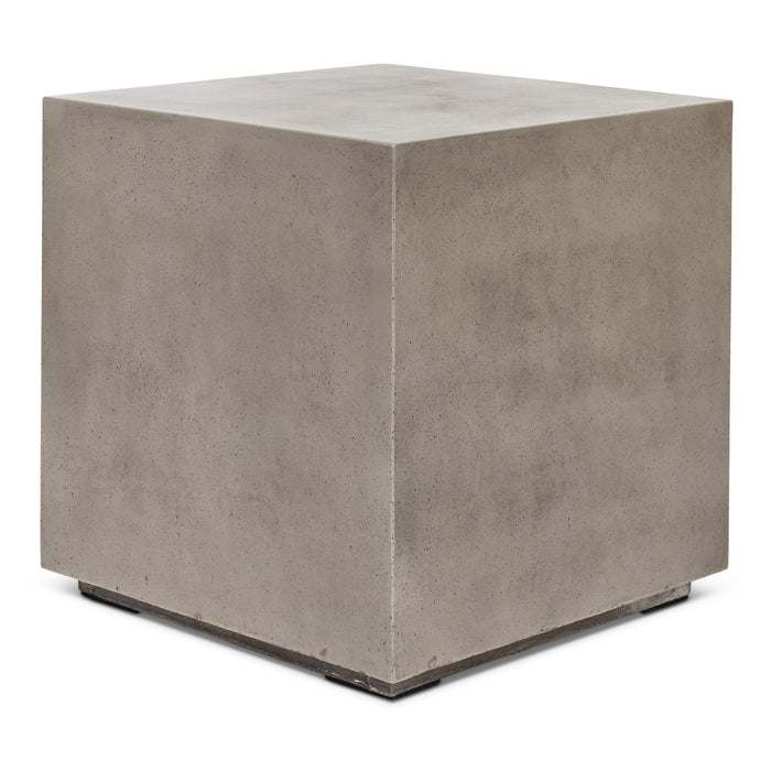 Urbia Modern Bloc Square Concrete End Table