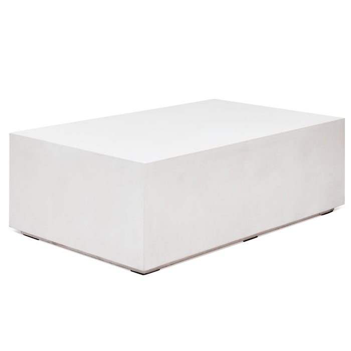 Urbia Modern Block Rectangular Concrete Coffee Table