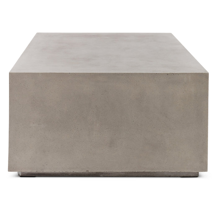 Urbia Modern Block Rectangular Concrete Coffee Table